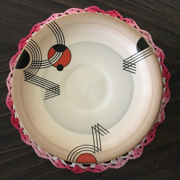 W R Midwinter Art Deco Porcelain Teacup & Saucer - Picture 7 of 12